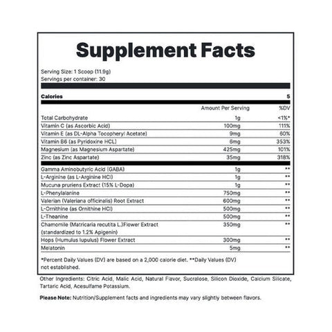 Redcon1, Fade Out Sleep Formula Black Current, 30 Servings