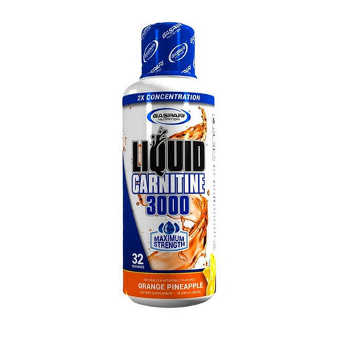 Liquid Carnitine 3000 Orange Pineapple 16 Oz by Gaspari Nutrition