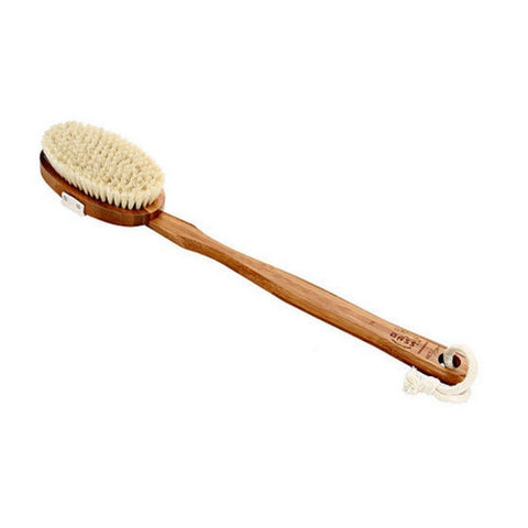 Bass Brushes, Oval Style Body Brush With Natural Bristles, 1 Count
