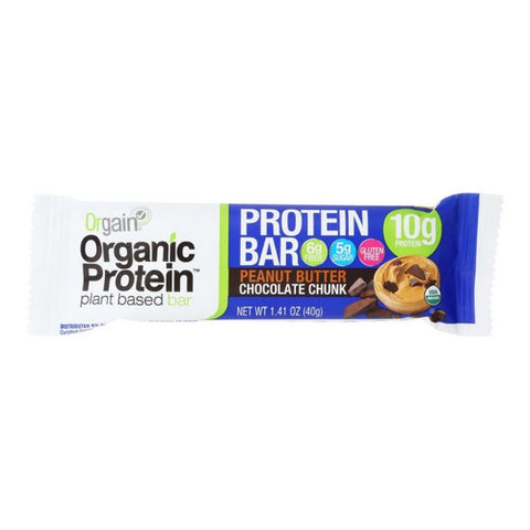 Organic Protein Bar Peanut Butter Chocolate Chunk 1.41 Oz (Case Of 12) by Orgain