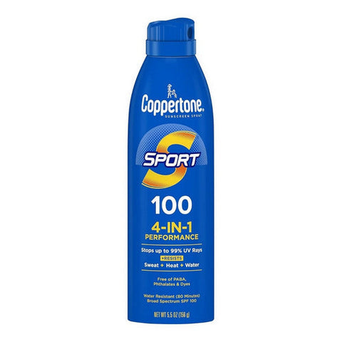 Coppertone, Sport Sunscreen Spray SPF 100, 5.5 Oz Coppertone