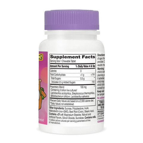 21st Century, Daily Probiotic Children's Chews, 30 Tabs 21st Century