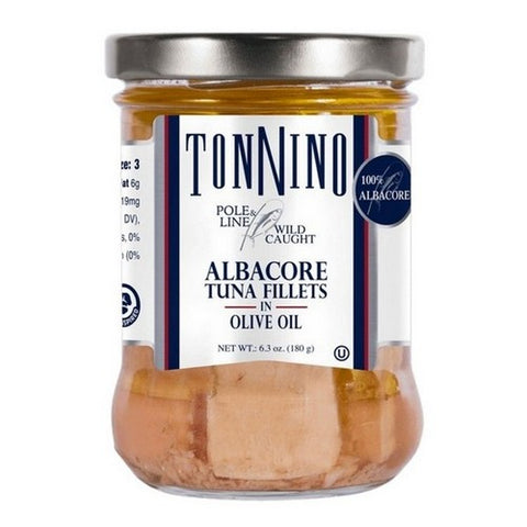 Tonnino, Wild Caught Albacore Tuna Fillets In Olive Oil, 6.3 Oz (Case Of 6) Tonnino
