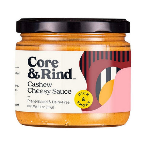 Core And Rind, Cashew Cheesy Sauce Rich And Smoky, 11 Oz (Case Of 6) Core And Rind