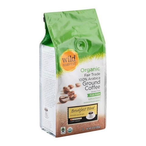 Organic Breakfast Blend Coffee 10 Oz (Case Of 6) by Wild Harvest