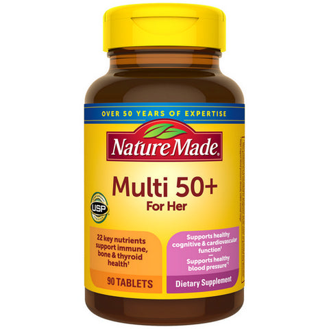 Multivitamin For Her 50 Plus Tablets 90 Count (Case Of 3) by Nature Made