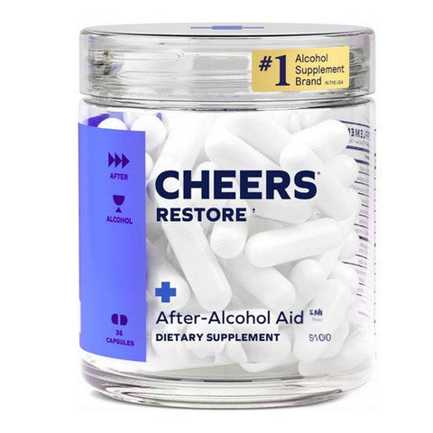 Cheers Relief, After Alcohol Aid Restore, 36 Count