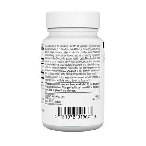 Source Naturals, Coral Calcium, 60 Tabs Source Naturals