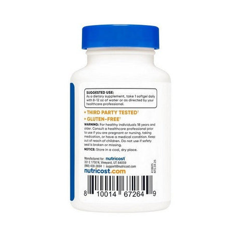 Nutricost, Vitamin K2 Mk-7, 100 Mcg, 240 Softgels Nutricost
