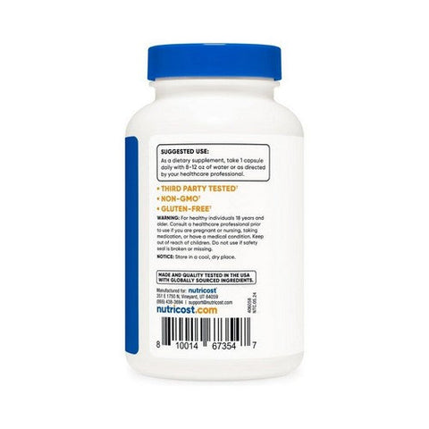 Nutricost, Zinc Picolinate, 30 Mg, 240 Caps Nutricost