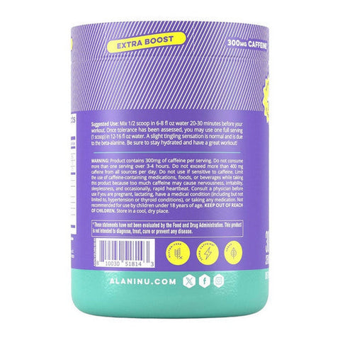 Alani Nu, Pre Workout With Extra Boost Frozen Lemonade, 13 Oz Alani Nu