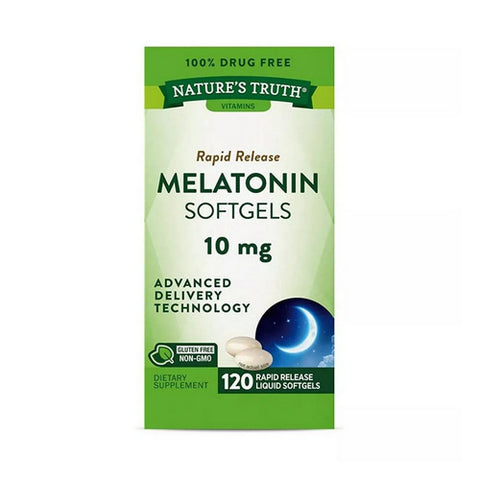 Sleep Melatonin Rapid Release Liquid 120 Softgels by Nature's Truth