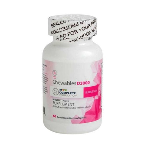 MVW Complete, Formulation Chewable D3000 Multivitamin Bubble Gum, 60 Tabs MVW Complete
