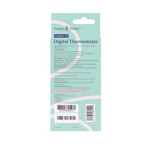 Foster And Thrive, Flexible Trip Digital Thermometer, 1 Count