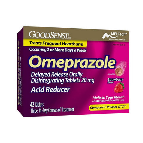 Good Sense, Omeprazole Delayed Release Orally Disintegrating Tablets, 20 Mg, 42 Tabs Good Sense