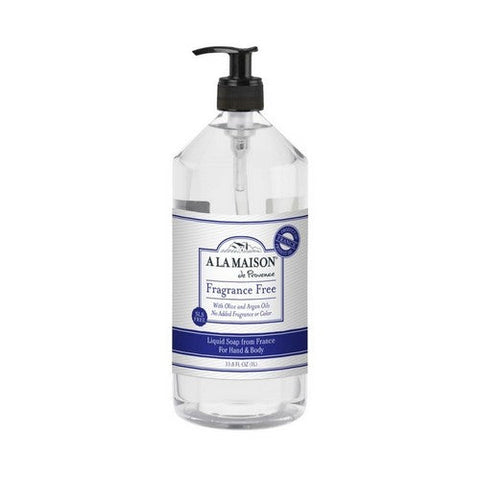 Liquid Soap Fragrance Free Refill 33.8 Oz by A La Maison
