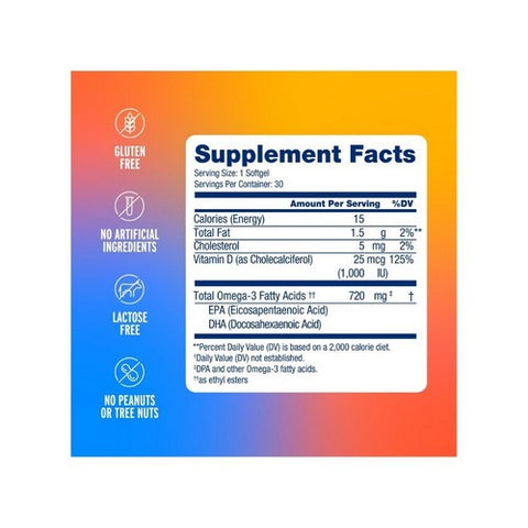 Oceanblue, Everyday Omega Orange, 30 Softgels Oceanblue