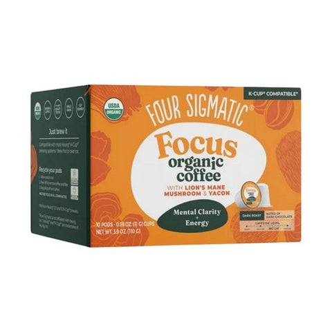 Focus Organic Coffee With Lions Mane Mushroom And Yacon 3.9 Oz by  Pure Encapsulations