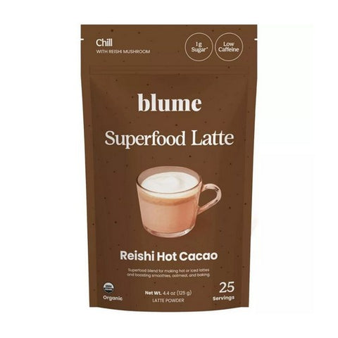 Superfood Latte Reishi Hot Cacao Powder 4.4 Oz by Blume