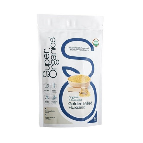 Golden Milled Flaxseed 6 Oz by Super Organics