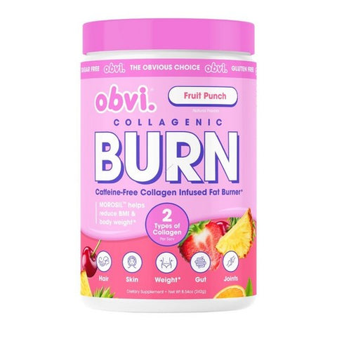 Collagenic Burn Powder Fruit Punch 8.54 Oz by Obvi