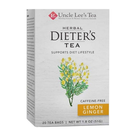 Herbal Dieters Tea Lemon Ginger 20 Bags by Uncle Lees Teas
