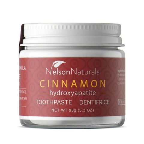 Toothpaste With Hydroxyapatite Cinnamon 3.3 Oz by Nelson Naturals