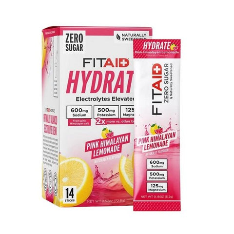 Hydrate Pink Himalayan Lemonade 14 Sticks by Lifeaid Beverage