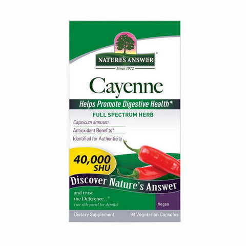 Nature's Answer, Cayenne Pepper Fruit, 90 Caps Nature's Answer