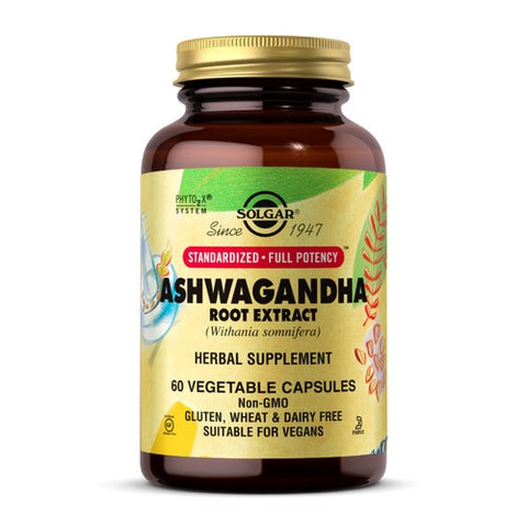 Solgar, Ashwagandha Root Extract, 60 Veg Caps Solgar