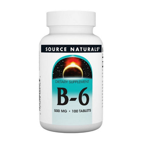 Source Naturals, Vitamin B-6, 500 mg, Time Release, 100 Tabs Source Naturals