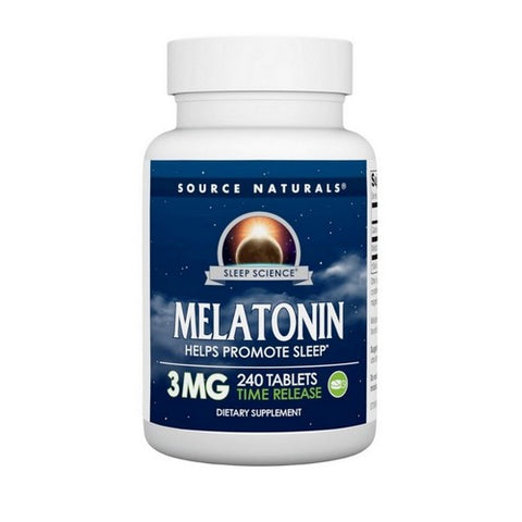 Source Naturals, Melatonin, 3 mg, Timed Release 240 Tabs Source Naturals