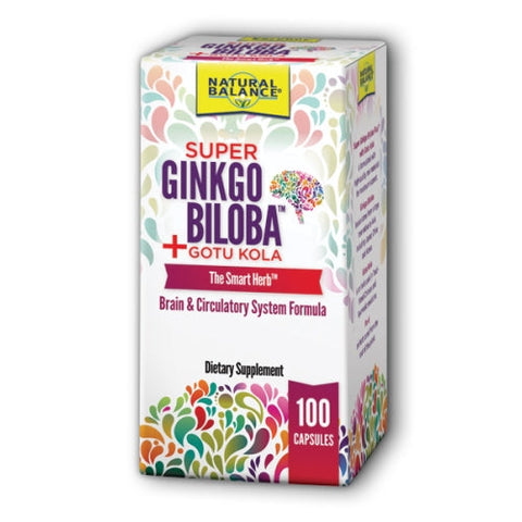 Natural Balance (Formerly known as Trimedica), Super Ginkgo Biloba Plus Gotu Kola, 100 Caps Natural Balance (Formerly known as Trimedica)