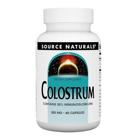 Source Naturals, Colostrum, 500 MG, 60 Caps Source Naturals
