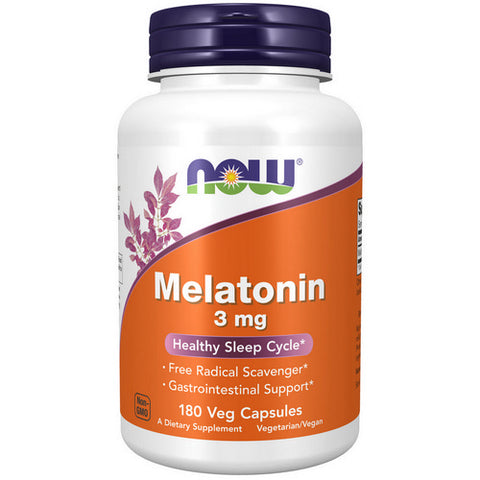 Now Foods, Melatonin, 3 mg, 180 Caps Now Foods