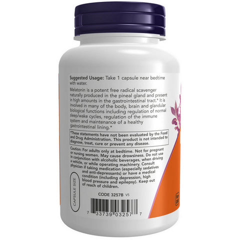 Now Foods, Melatonin, 3 Mg, 180 Veg caps Now Foods