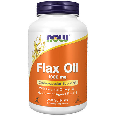 Now Foods, Organic Flax Oil, 1000 mg, 250 Sgels Now Foods