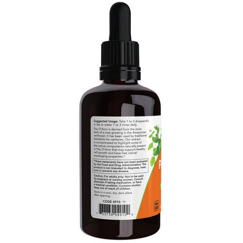 Now Foods, Pau D'Arco Extract, 2 Oz Now Foods