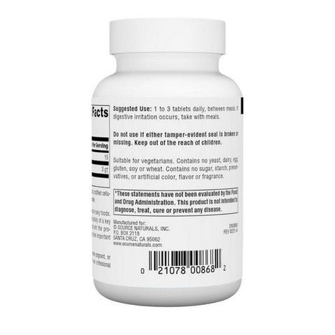 Source Naturals, L-Pyroglutamic Acid, 1000 MG, 60 Tabs Source Naturals