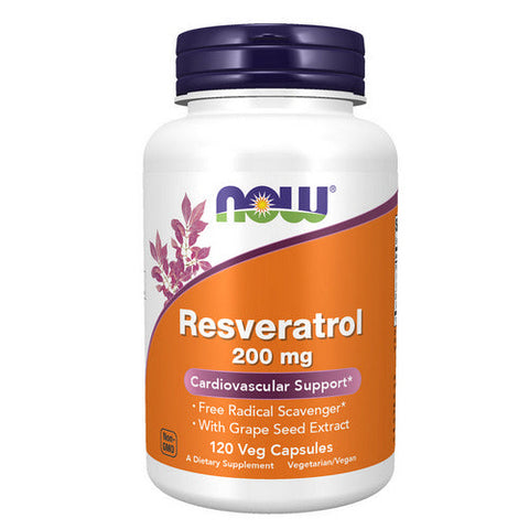 Now Foods, Natural Resveratrol, 200 mg, 120 Vcaps Now Foods