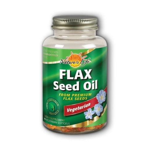 Nature's Life, Flaxseed Oil, 100% Vegetarian 90 Softgels Nature's Life