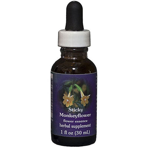 Flower Essence Services, Sticky Monkeyflower Dropper, 1 oz Flower Essence Services