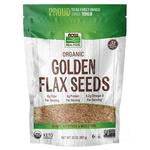 Golden Flax Seeds Organic 2 lb by Now Foods