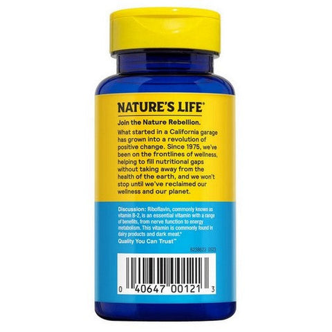 Nature's Life, Vitamin B-2, 250 mg, 50 tabs Nature's Life
