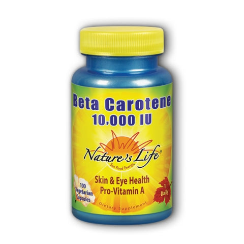 Beta Carotene 100 softgels by Nature's Life