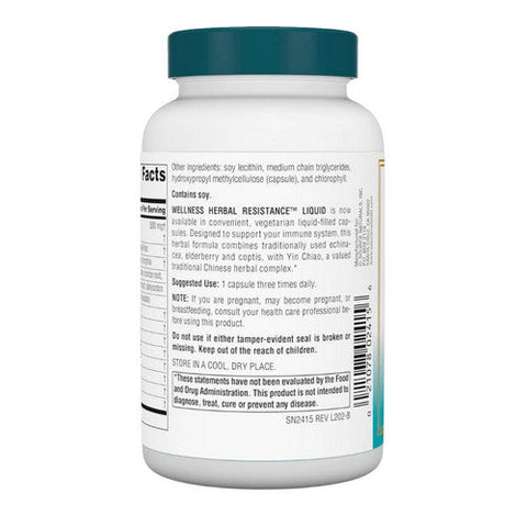 Source Naturals, Wellness Herbal Resistance Liquid, 120 Caps Source Naturals
