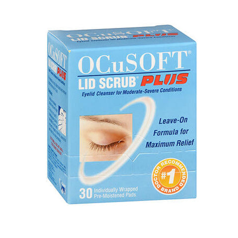 Ocusoft, Lid Scrub Plus Eyelid Cleanser Pre Moistened Pads, 30 each Ocusoft
